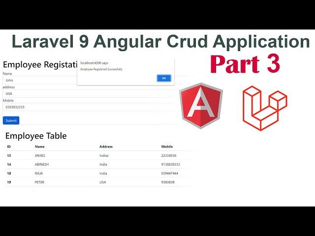 Laravel 9 Angular Crud Application Part 3