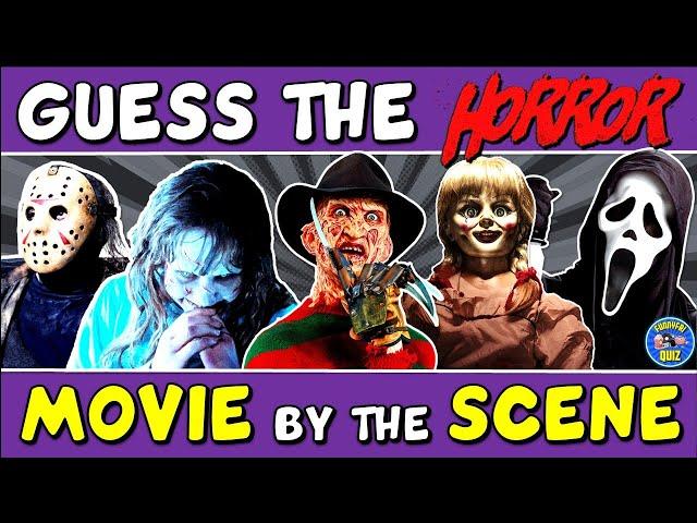 Guess The "HORROR MOVIE BY THE SCENE" QUIZ!  | CHALLENGE/ TRIVIA