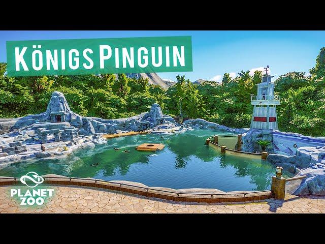 Königspinguin Gehege mit Unterwasser-Tunnel! - Planet Zoo | Speed Build