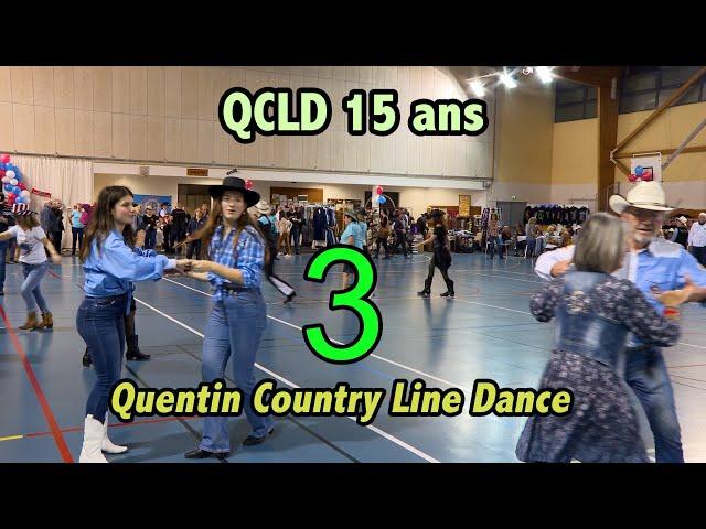 Le côté bal des 15 ans de "Quentin Country Line Dance" (3) à Élancourt (78) samedi 23 novembre 2024.