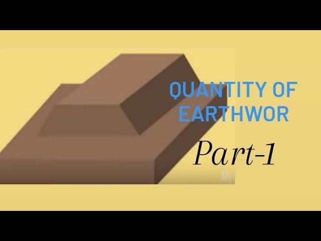 Estimation of earthwork-by mid-sectional area & mean sectional area method. part 1