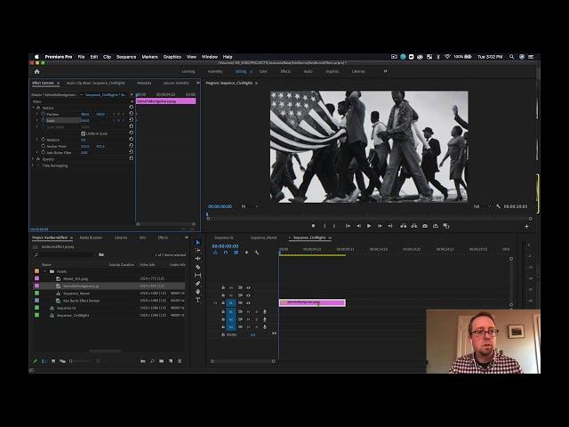Animating images using the Ken Burns effect -- Premiere Pro