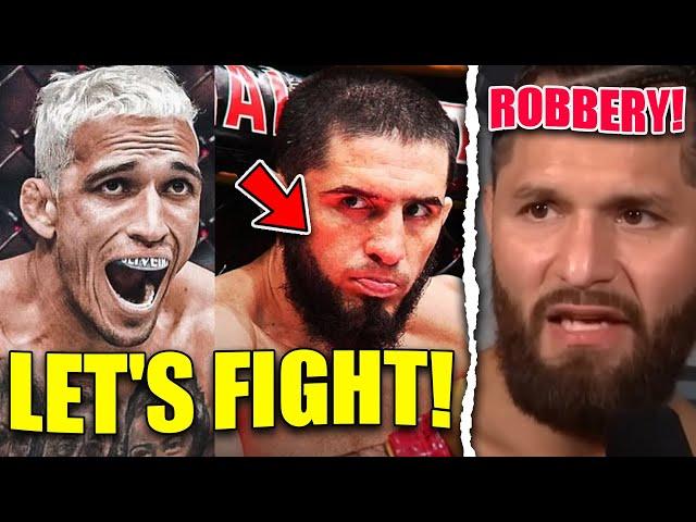 Charles Oliveira TO FIGHT Islam Makhachev, Jorge Masvidal says judges were INFLUENCED by crowd