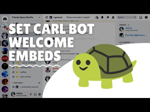 Make Carl Bot Welcome and Bye Embeds | Easy | Akihiro