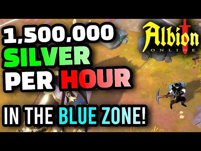 Albion Online: How to Make 1.5 Million Silver Per Hour in Blue Zones (Safe Zone Money Making Method)