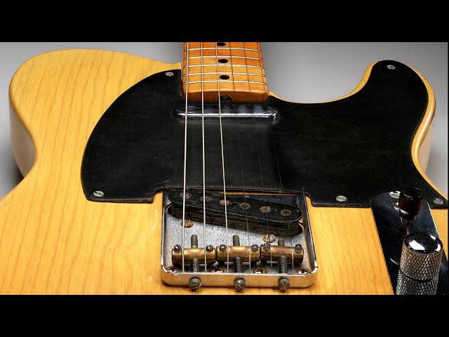 Take apart a 1951 original Fender Telecaster (15 years ago) with Larry DiMarzio.