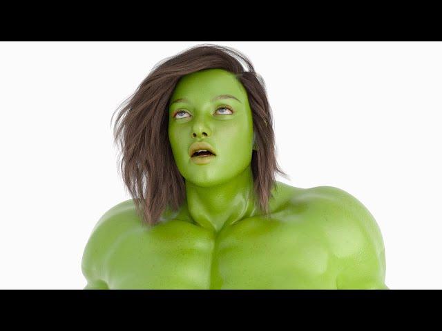 She Hulk BIg Muscle Growth Transformation