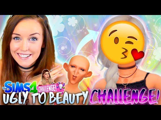 UGLY to BEAUTY Challenge  - DOBBY IS FREE!  -- (Sims 4 CAS!)