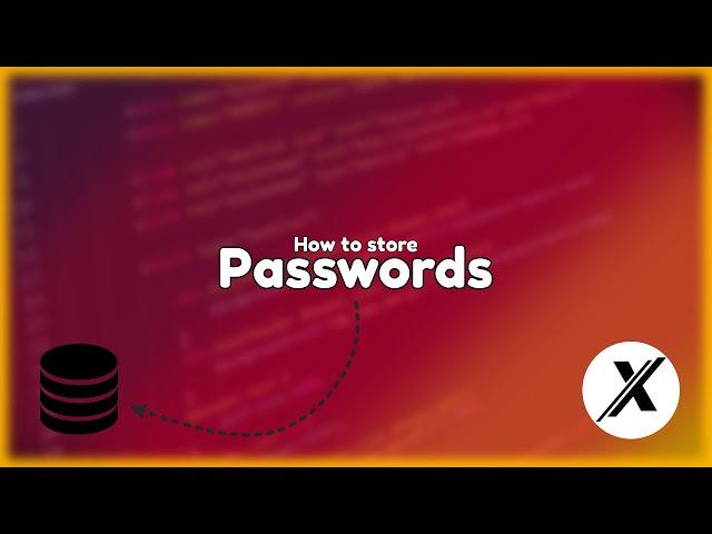 How to properly store passwords?