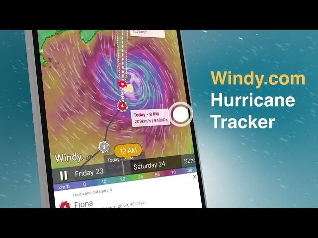 Track Hurricanes with Windy.com App