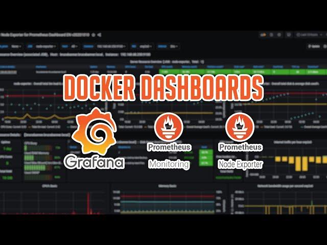 Docker Dashboard Using Grafana, Prometheus & Node Exporter