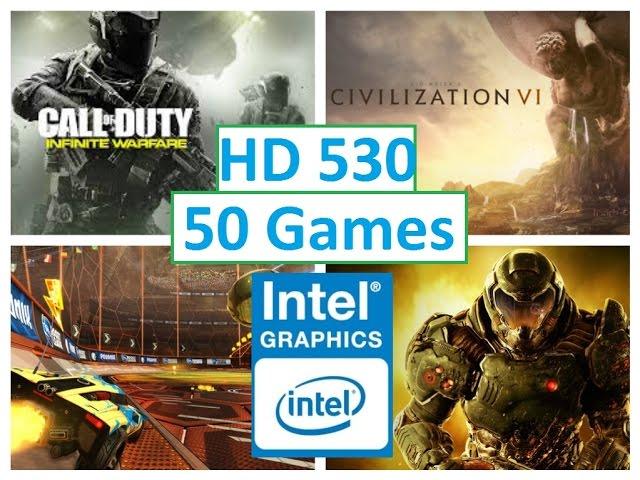 Intel HD Graphics 530 Performance Test in 50 Games!