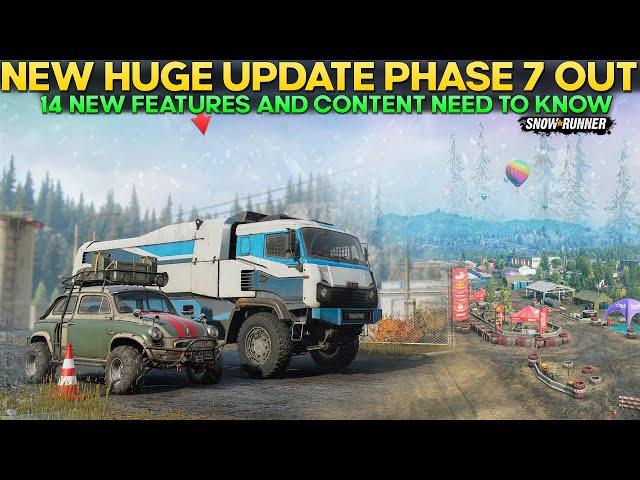 New Huge Phase 7 Update 14 New Features and New Content in SnowRunner Everything You Need to Know