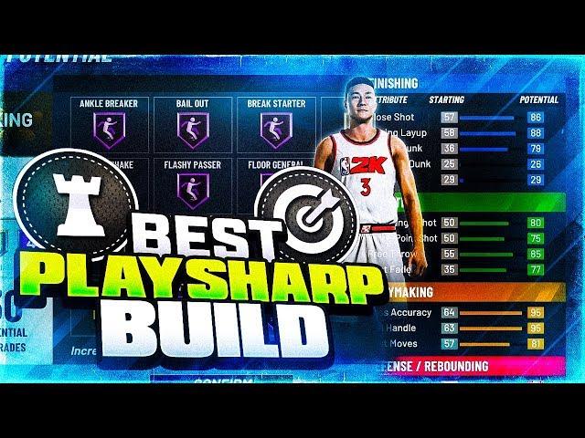 THE BEST PLAYSHARP BUILD IN NBA 2K20 - MOST OVERPOWERED POINT GUARD BUILD IN NBA 2K20