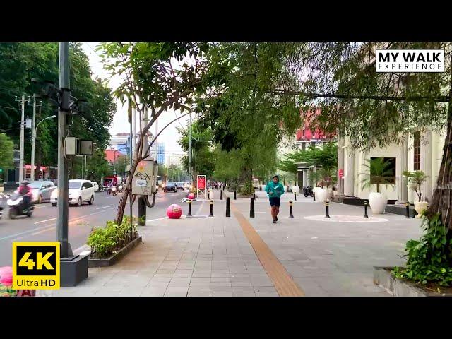 【4K 60 FPS】Walking Tour in Semarang City in Jalan Pemuda