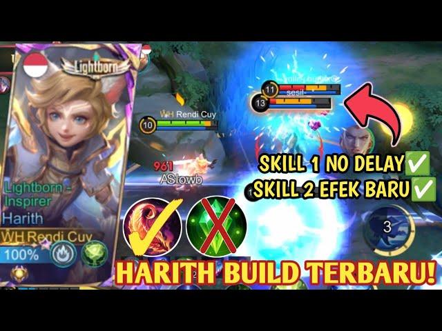 BUILD HARITH TERSAKIT 2024 DI PATCH TERBARU | HARITH BUFF JADI OP BANGET! | HARITH GAMEPLAY - MLBB