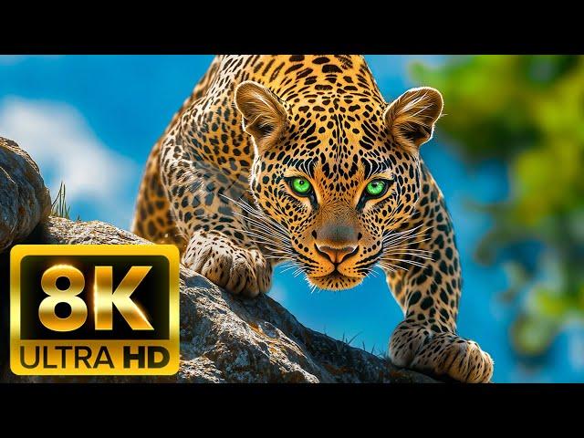 WORLD OF ANIMALS 8K (60FPS) ULTRA HD – Animals Around The Planet with REAL Nature Sounds