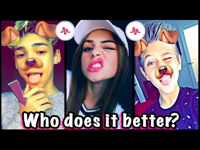 Best Transitions Musical.ly Challenge | Who Does It Better? Top Musically Challenge