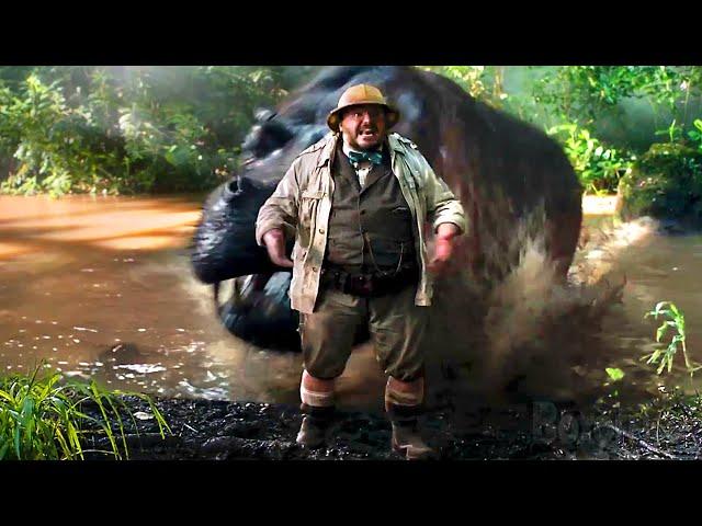 El hipopótamo muy enojado | Jumanji: En la selva | Clip en Español