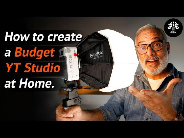 A quick Guide to setting up YouTube Studio at home with just one light! The Godox ML100Bi.