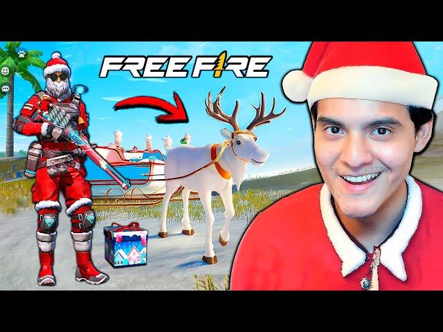 JUGANDO SOLO CON COSAS NAVIDEÑAS  Free Fire