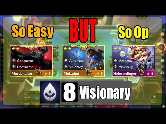 8 VISIONARY This Comp Is So Op | Win From 10 Lose Streak | TFT SET 13 RANKED GAMEPLAY