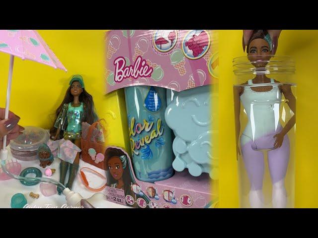 3 Minutes Satisfying & Unboxing Barbie Color Reveal Sunshine Sprinkles Series | ASMR Videos