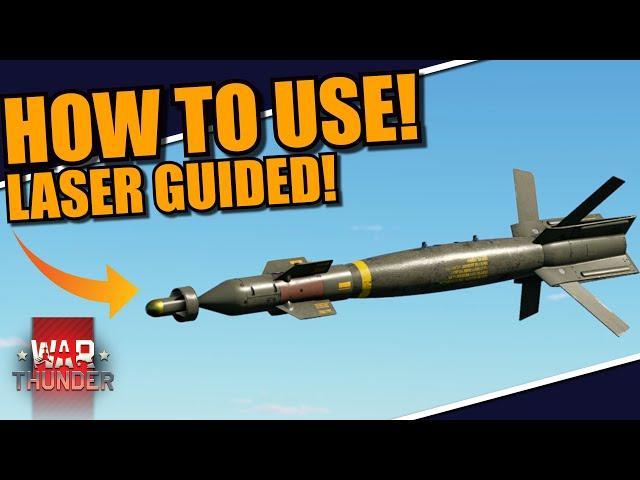 War Thunder - HOW TO use LASER GUIDED ammunition! BOMBS & MISSILES!