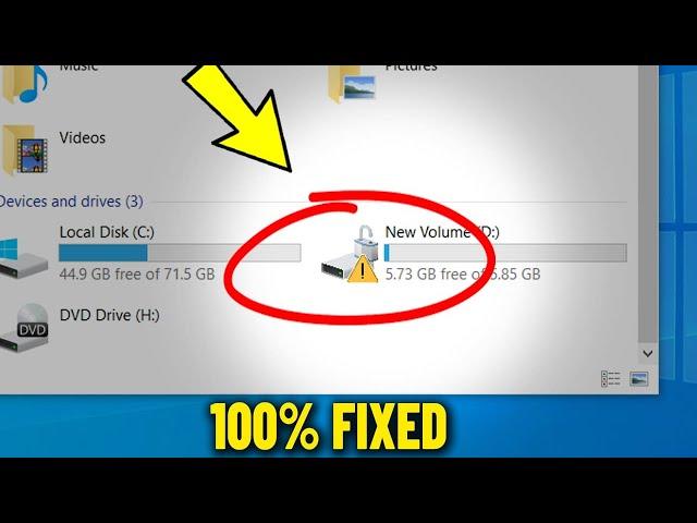 How To Fix & Remove Yellow Triangle Sign or Exclamation Mark From Your C Drive or On Any Disk ️