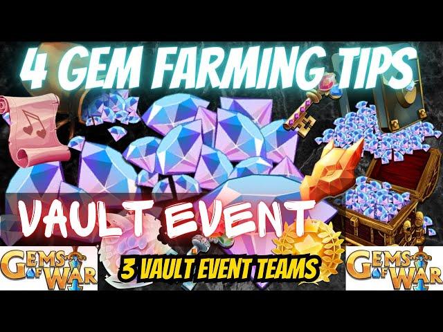 Gems of War How im replenishing my GEM STACK / 4 GEM FARMING TIPS plus 3 VAULT TEAMS VAULT GUIDE