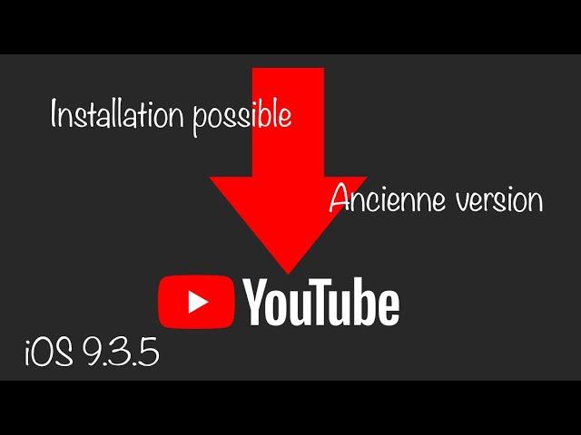 Comment avoir YouTube/Facebook/Twitter sur version ancienne 9.3.5