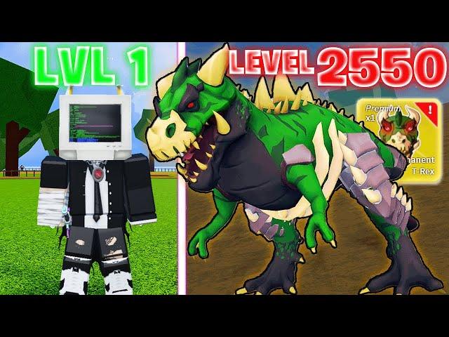 Noob To Pro With T-Rex In Blox Fruits | #roblox #bloxfruit