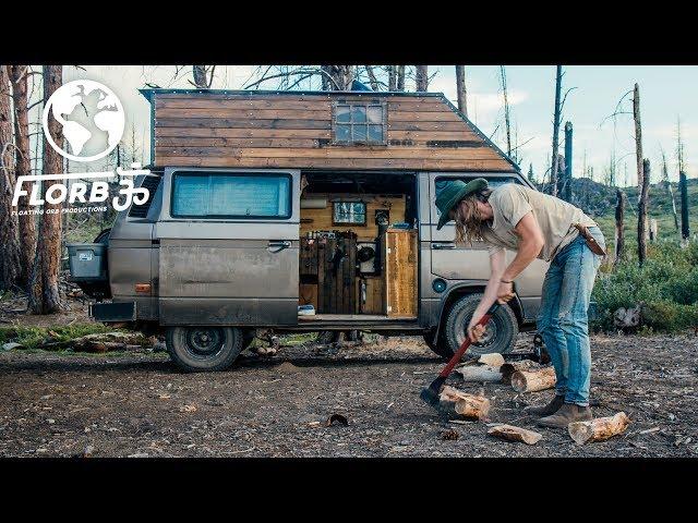 This Budget Micro Cabin in the Woods Van Conversion will make you Swoon