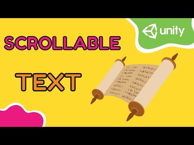 Unity UI Tutorial 2020 - How To Make Scrollable UI Text