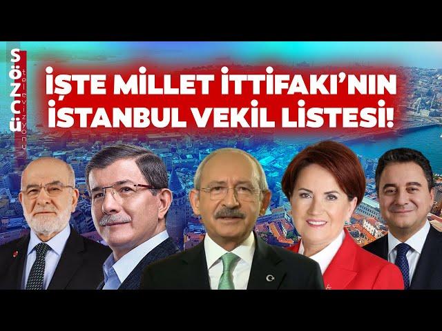 Millet İttifakı Milletvekili Listesi Kesinleşti! İşte İstanbul’dan Aday Gösterilen İsimler