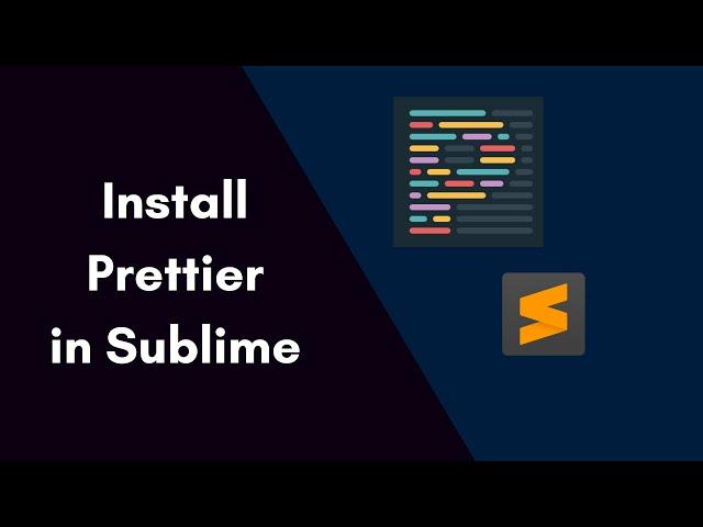 How to install JsPrettier in Sublime Text || Install prettier in sublime text - codenanshu