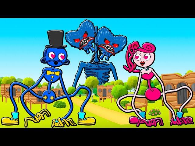 DADDY SAVES MOMMY LONGLEGS! MOMMY FALLED IN LOVE - LOVE STORY! POPPY PLAYTIME Cartoon Animation