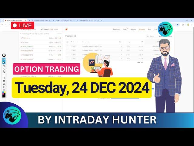 Live Bank Nifty Option Trading  | Intraday Trading by Intraday Hunter