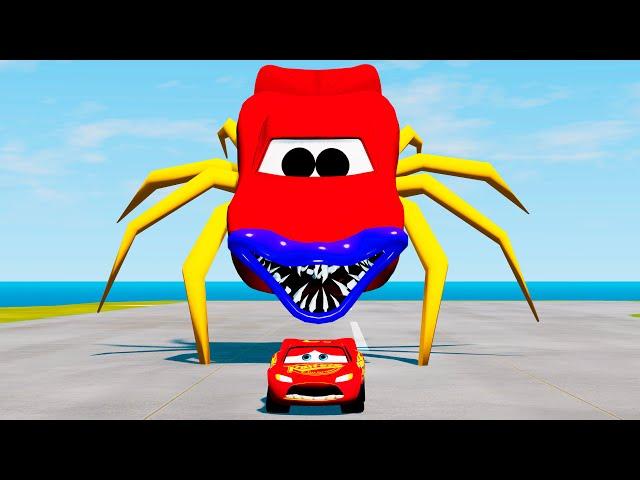 Lightning McQueen vs Lightning McQueen Monster! Epic Chase and Escape | BeamNG.Drive