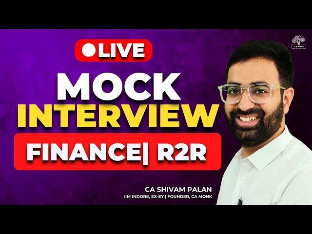 Mock Interview Practice for R2R Role | Mock Interview for Finance Domain || Chartered Accountants