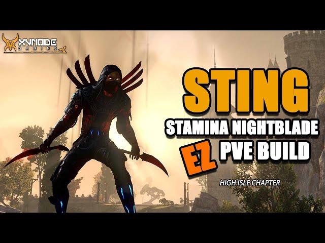 ESO - STING! - EZ Stamina Nightblade PVE Build - High Isle Chapter!