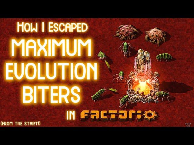 How I Beat Factorio starting with Biters on 100% Evolution...