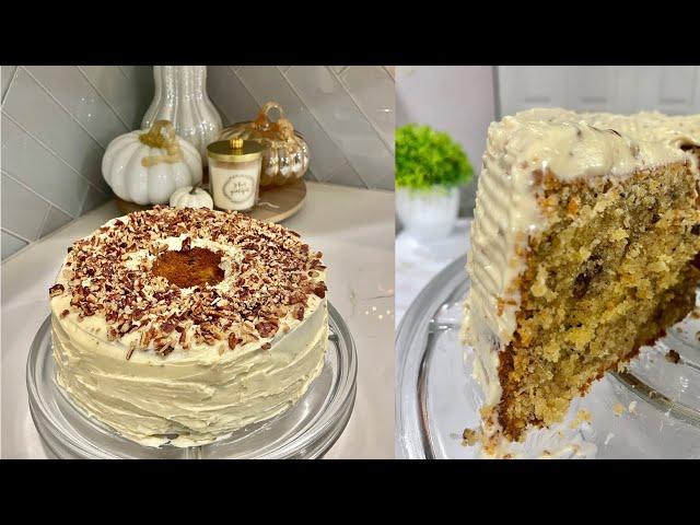 Let's make Butter Pecan POUND CAKE for my Friend's Birthday | Cream Cheese Frosting | Holiday recipe