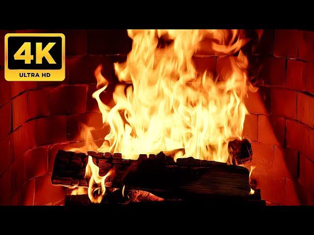  Ultimate 4K Fireplace – Burning Wood and Warm Fire Sounds for Sleep & Relaxation