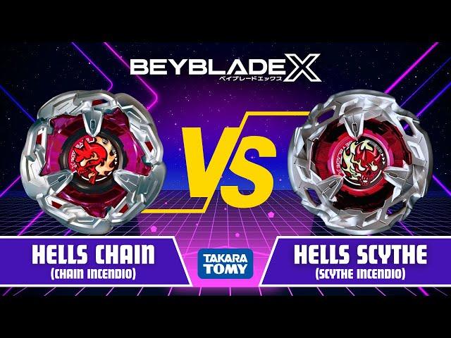 COUPLE'S BATTLE: Hells Chain 5-60HT VS Hells Scythe 4-60T | Beyblade X