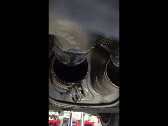 Porsche Panamera water in side exhaust