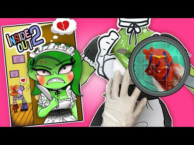 INSIDE OUT 2 Maid Digust get cheated on by Fear - Revenge Story - Blind bag unboxing DIY