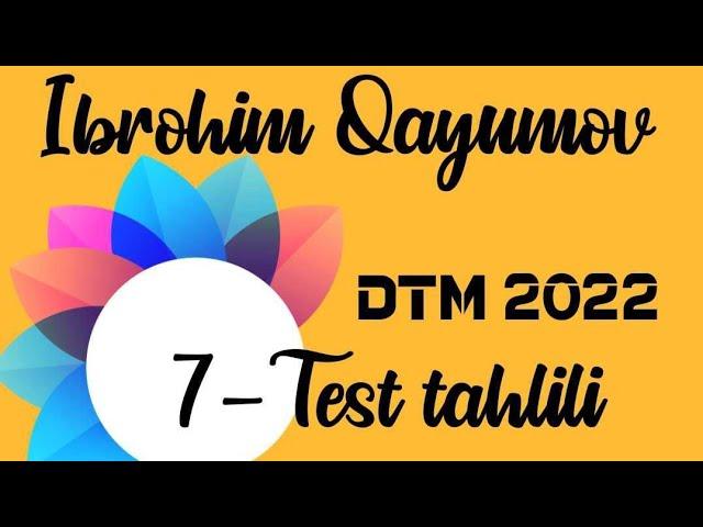 ONLINE DARS #dtm2022 #dtm #onatili #adabiyottest #onatilidars #adabiyotdars #dtmtest #attestatsiya