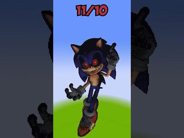 Minecraft: Rate Sonic Exe from 1 to 10  #shorts