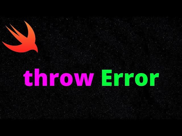 Swift: Error Handling & Throwing Errors (2021, Xcode 12, Swift 5) - iOS Development